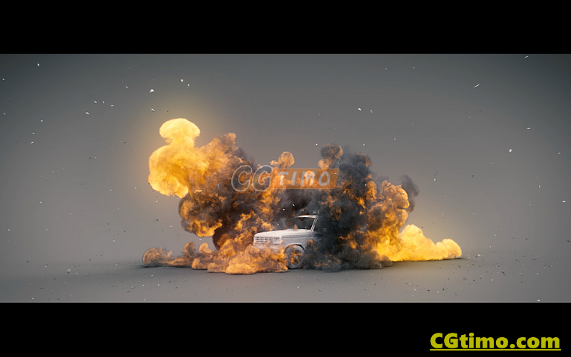 Blender插件-Khaos – Ultimate Explosion Destruction 火焰烟雾特效爆炸破碎特效插件 Blender插件 第7张