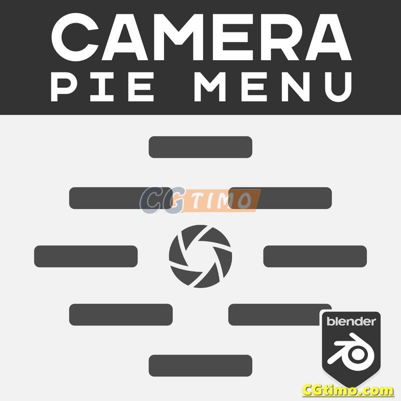 Blender插件-Camera Pie Menu V1.11 摄像机便捷饼状菜单栏操作插件 Blender插件 第5张