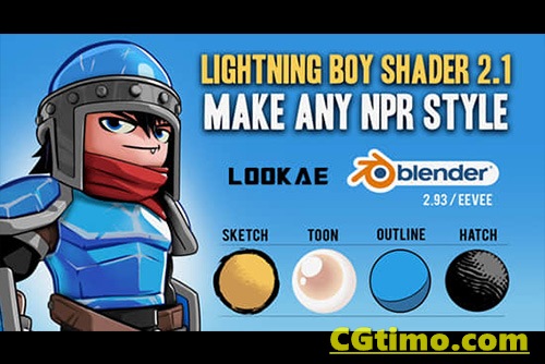 Blender插件-Lightning Boy Shader V2.1.3 卡通风格着色器工具