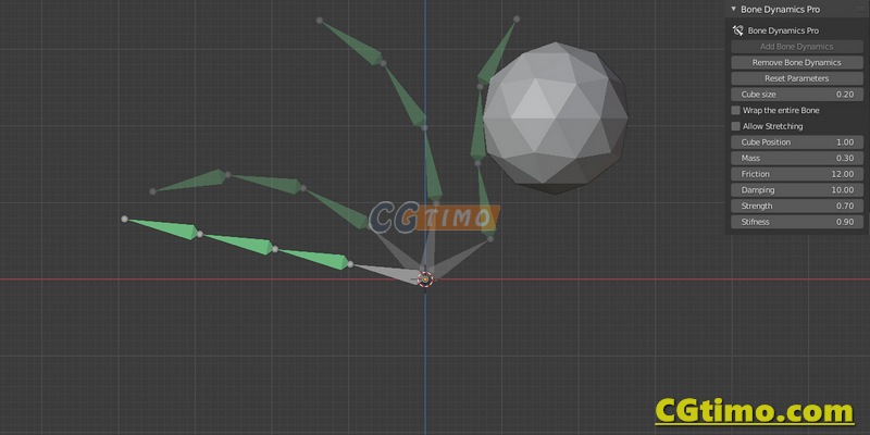 Blender插件-Bonedynamics Pro V1.3.6 真实模拟骨骼物理效果插件 Blender插件 第2张