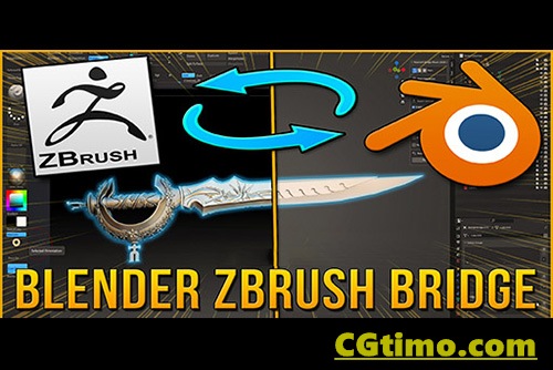 Blender插件-Blender to Zbrush Bridge V1.1 Blender与Zbrush软件桥接插件+教程