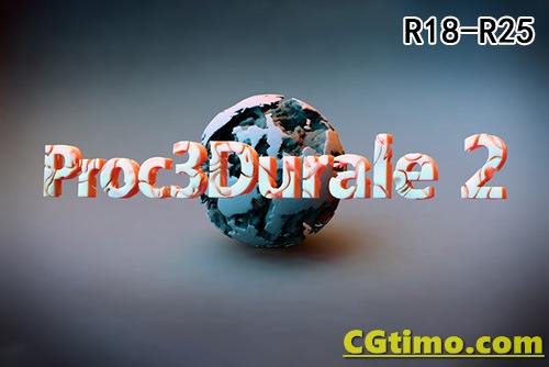 C4D插件-CodeVonc Proc3durale 2.0.1 模型腐蚀镂空溶洞特效插件 汉化版 支持R18-R25