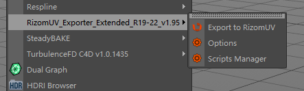 C4D插件-RizomUV到c4d桥接展UV插件 支持 R19-R23 C4D相关 第4张