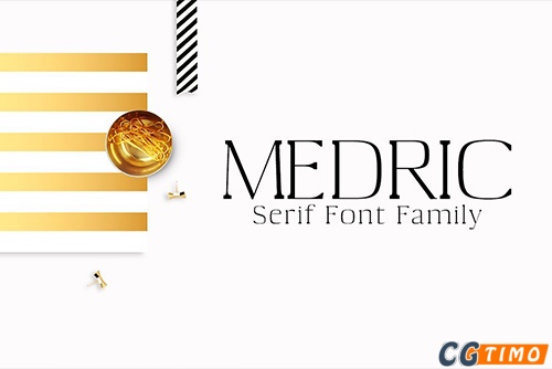 字体-Medric Serif 4 Font Family 大方优雅衬线字体