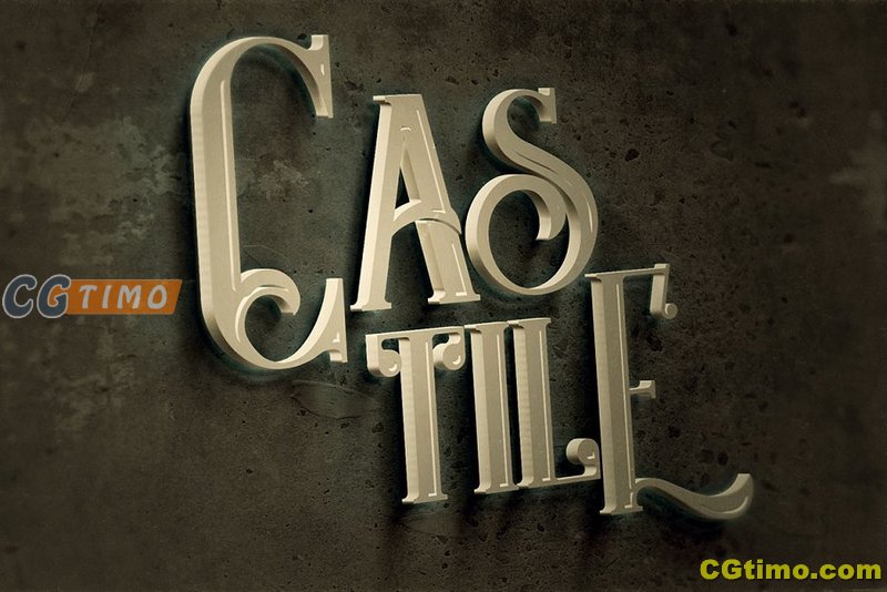 字体-Castile – 4 Display Fonts 4种风格的复古无衬线英文字体 字体下载 第5张