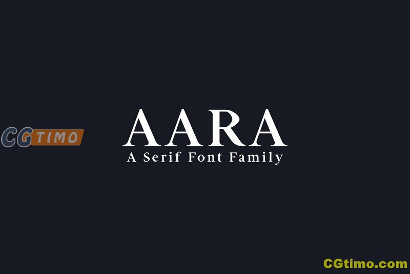 字体-高质量优美线条衬线英文字体 Aara Serif 9 Font Family Pack 字体下载 第2张