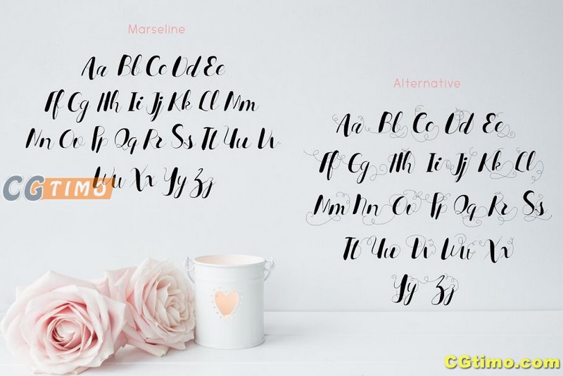 字体-Marseline Script Font 漂亮流畅的手写英文字体 字体下载 第3张