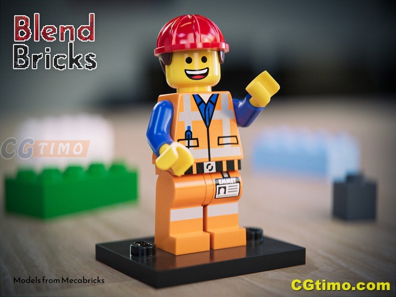 Blender插件-三维乐高玩具模型资产预设 Blendbricks V2 Blender预设 第5张