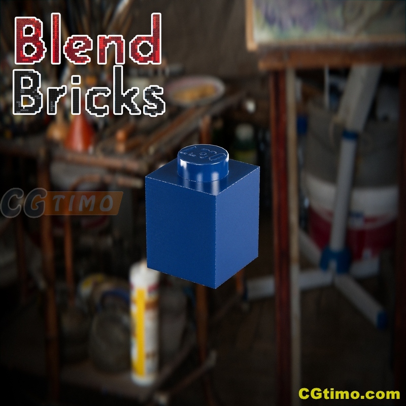 Blender插件-三维乐高玩具模型资产预设 Blendbricks V2 Blender预设 第9张