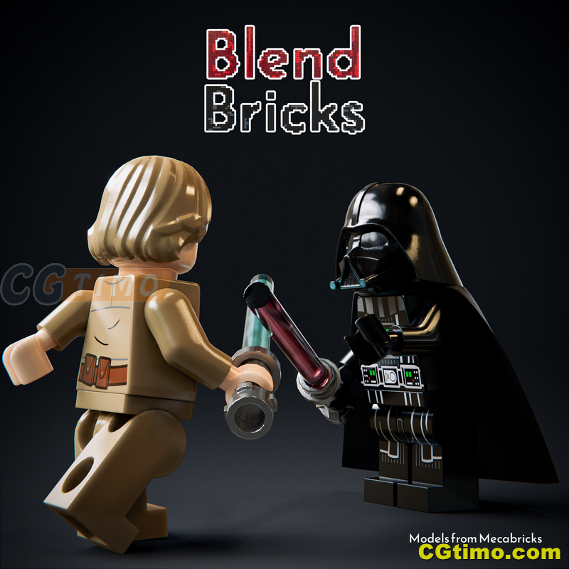 Blender插件-三维乐高玩具模型资产预设 Blendbricks V2 Blender预设 第19张