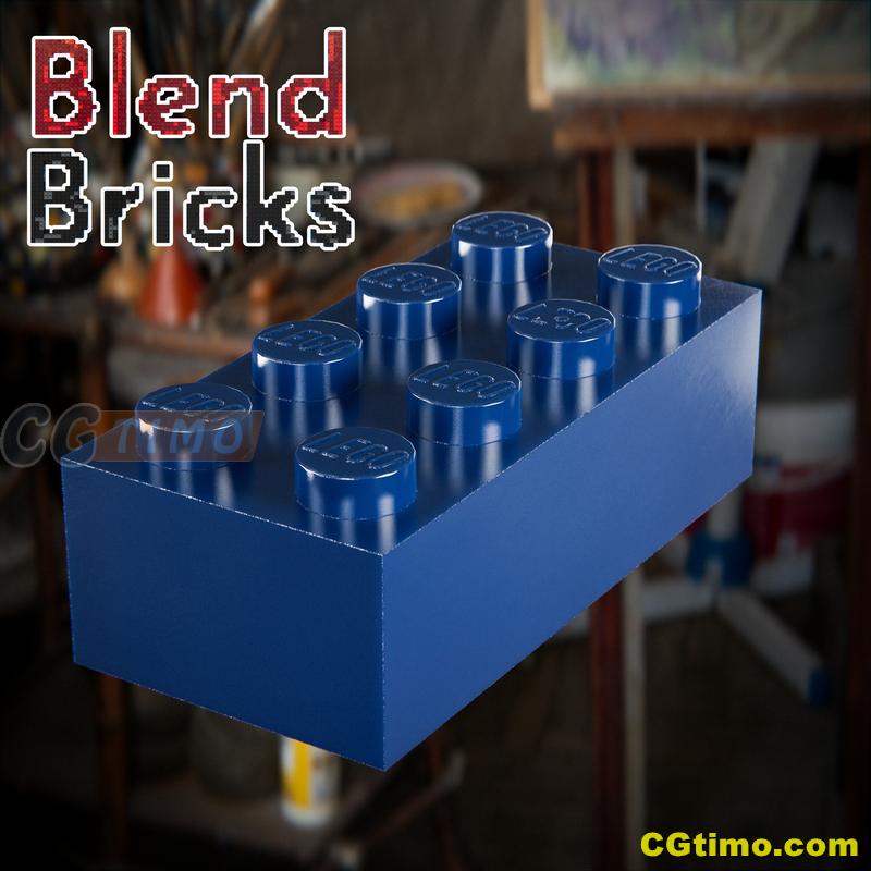 Blender插件-三维乐高玩具模型资产预设 Blendbricks V2 Blender预设 第23张