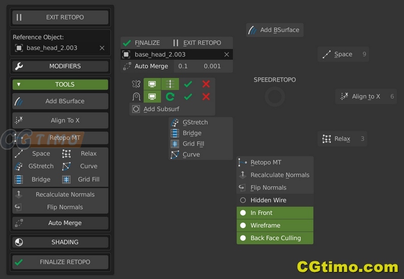 Blender插件-SpeedRetopo v0.2.1 重拓扑模型Blender插件下载 Blender插件 第6张