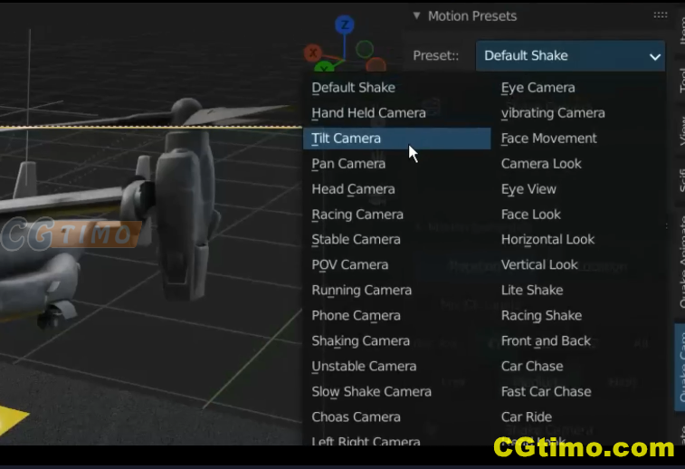 Blender插件-Quake Handheld Camera V1.0 模拟手持摄像机自然抖动摇晃效果插件下载 Blender插件 第5张