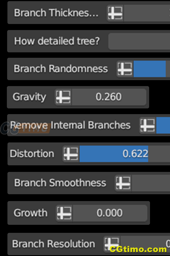 Blender插件-Anytree v1.6.2 植物自定义形状外观插件 Blender插件 第9张