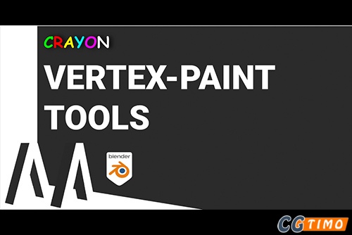 Blender插件-Crayon V2.0.6 Vertex Paint 材质贴图几何节点顶点绘制插件