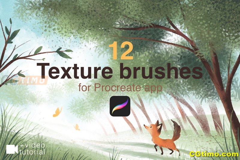 Procreate笔刷-129款各种复古纹理Procreate笔刷合集 Procreate笔刷 第8张