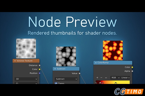 Blender插件-Node Preview V1.15 节点缩略图可视化预览插件