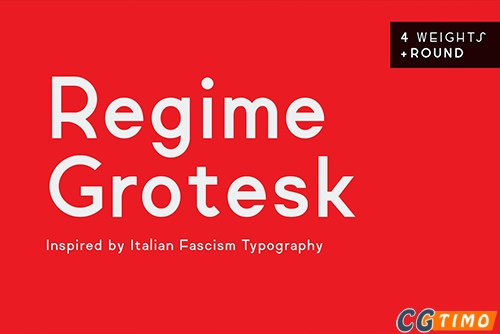 字体-Regime Grotesk 高端现代设计英文无衬线字体