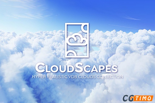 Blender预设-CloudScapes 200多款真实白云云彩VDB模型预设