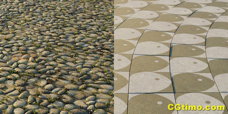 Blender插件-Paved Path Generator V1.3 20种不同类型的铺砌路径道路生长插件 Blender插件 第24张