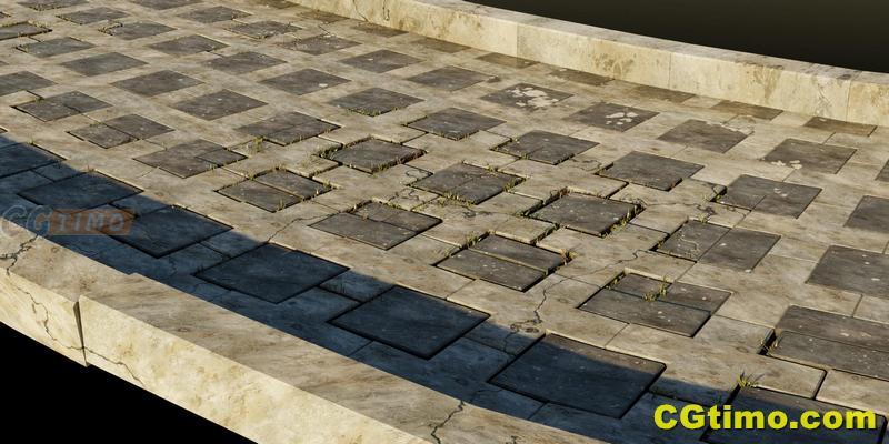 Blender插件-Paved Path Generator V1.3 20种不同类型的铺砌路径道路生长插件 Blender插件 第15张