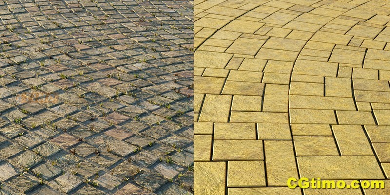 Blender插件-Paved Path Generator V1.3 20种不同类型的铺砌路径道路生长插件 Blender插件 第22张