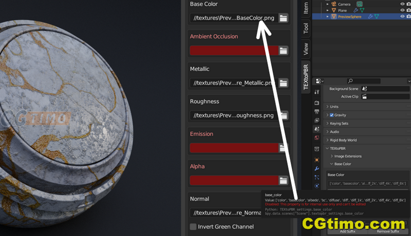 Blender插件-Textopbr V1.0 – Textures To Pbr In 1 Click 贴图一键转换PBR材质插件  Blender相关 第8张