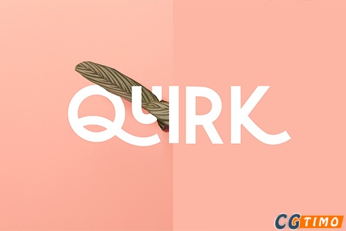 字体-Quirk – Fun Display Font 有趣的堆叠显示无衬线英文字体