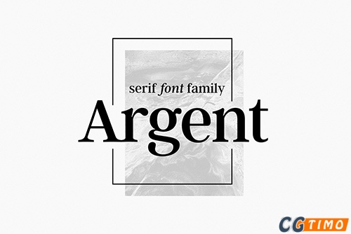 字体-Argent CF: expressive serif font 富有表现力流畅衬线英文字体