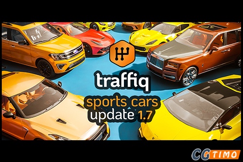 Blender预设-Traffiq Library – Rigged Cars v1.7 汽车模型绑定预设