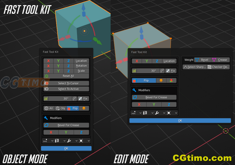 Blender插件-Gizmo PRO V3.7.0 模型中心轴点位置控制插件 Blender插件 第11张