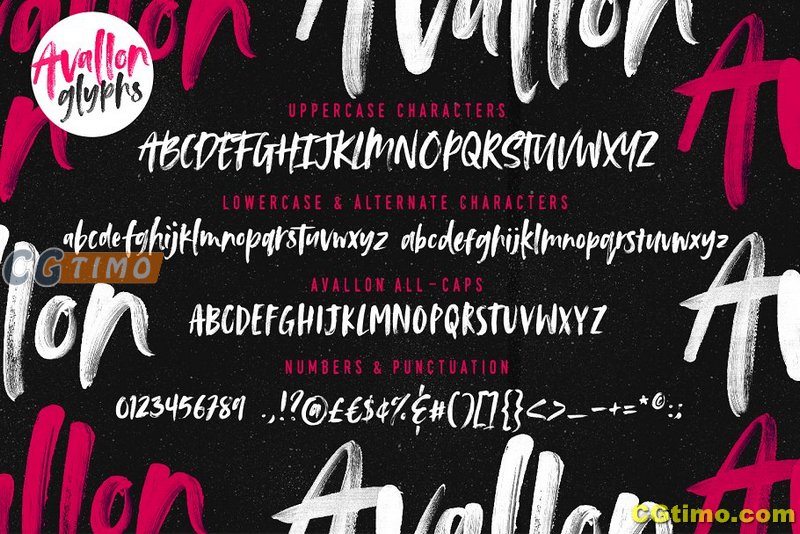 字体-Avallon OpenType-SVG Font 字体 Adobe 标准 OpenType-SVG 字体 字体下载 第7张