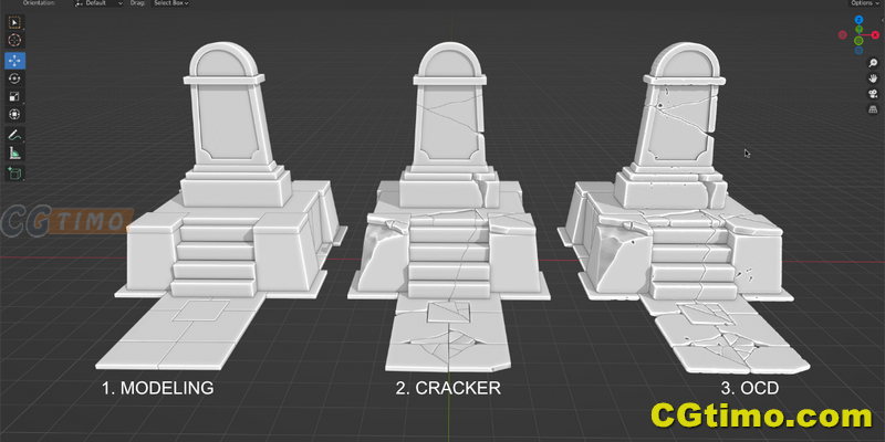 Blender插件-Cracker V1.6.0 模型自定义破碎效果插件 Blender插件 第7张