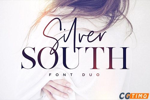 字体-Silver South Font Duo 优雅富有表现力的脚本衬线字体