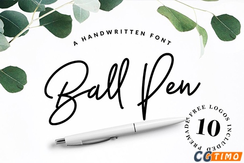 字体-Ball Pen Handwritten Font 圆珠笔手写英文字体