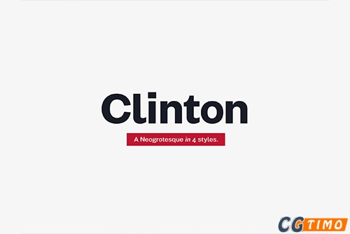 字体-Clinton 高端新奇无衬线克林顿英文字体