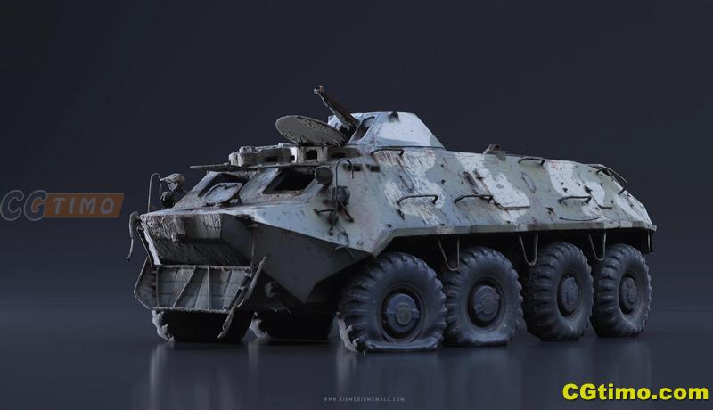 3D模型-天启系列高细节汽车直升机坦克模型 C4D模型 第5张