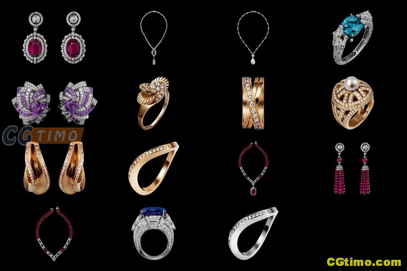 PNG素材-64款高质量珠宝项链首饰png免扣素材 PNG素材 第8张