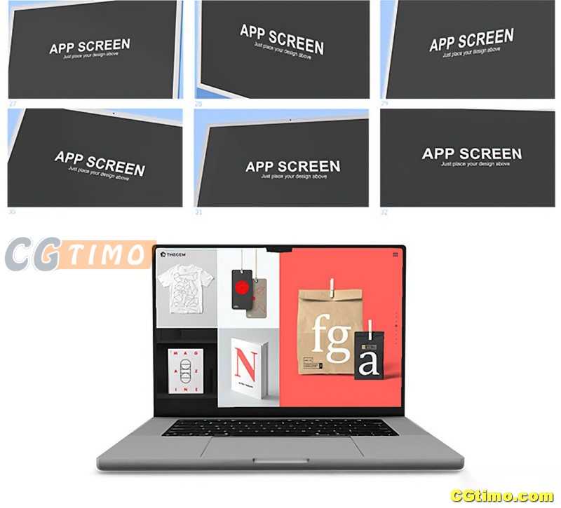 AE/PR模板-100款台式机笔记本平板电脑手机多平台应用界面展示动画模板 AE模板 第4张