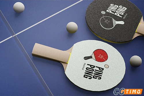 PSD样机-乒乓球球拍展示模型样机