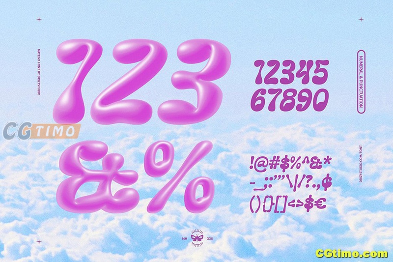 字体-Mayego – Experimental Warped Font Y2K 趣味复古卡通英文字体下载 字体下载 第3张