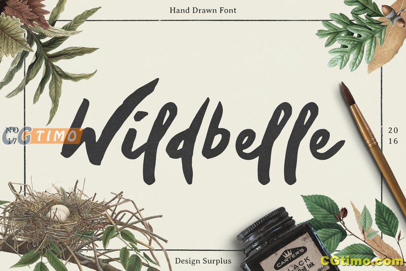 字体-Wildbelle Font 自然墨水毛笔英文字体下载 字体下载 第3张