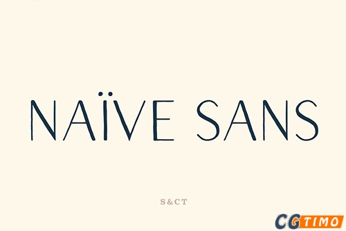 字体-Naive Sans Font Pack 无衬线手写英文字体下载
