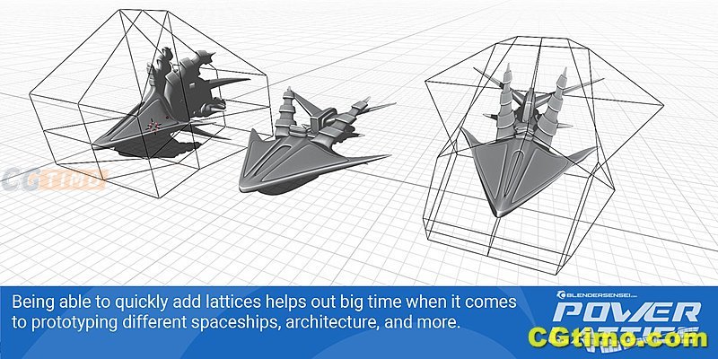 Blender插件-Power Lattice V1.8 二维三维晶格生成插件下载 Blender插件 第6张