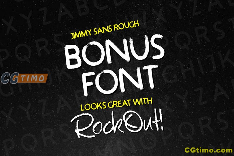 字体-RockOut! Script + Bonus Font 手写手绘英文字体 字体下载 第3张