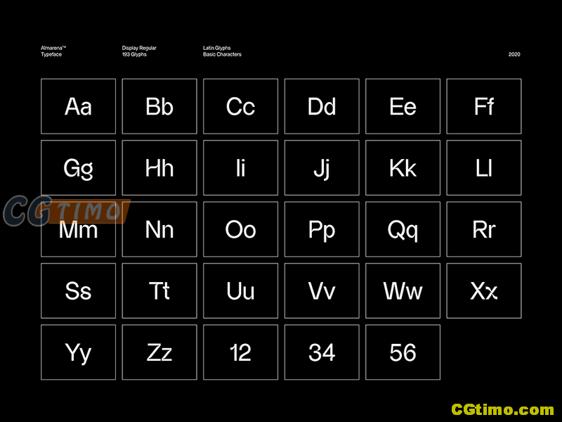 字体-Almarena Typeface 简约排版无衬线英文字体下载 字体下载 第11张