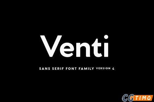 字体-Venti CF sans serif font family 时尚无衬线英文字体下载