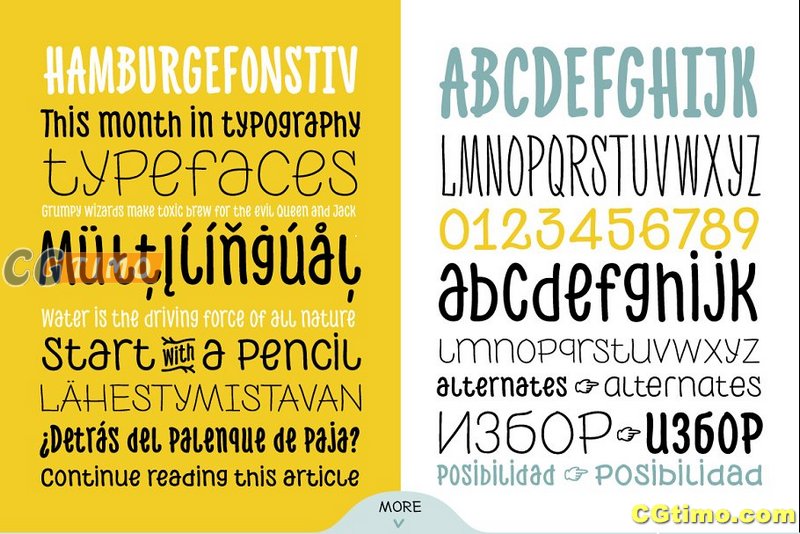 字体-PH – 96 Handmade Fonts 手绘英文字体下载 字体下载 第3张