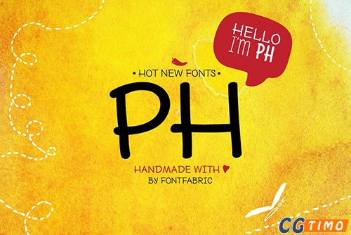 字体-PH – 96 Handmade Fonts 手绘英文字体下载