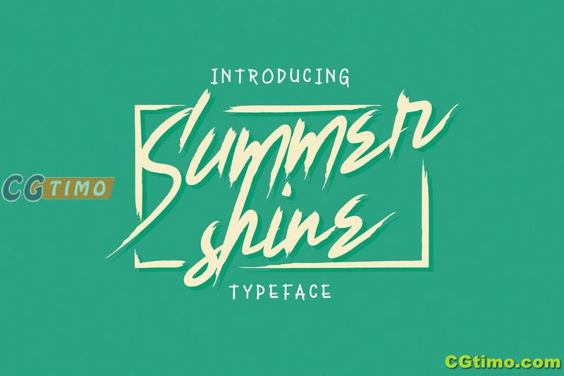 字体-Summer Shine 时尚手写手绘英文字体下载 字体下载 第5张